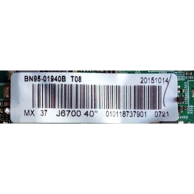 T-CON / SAMSUNG BN95-01940B / BN97-09211B / PANEL CY-WJ040HGLV1H / MODELO UN40JU6700FXZA TD01  - Imagen 2